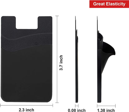 Stick on card holder