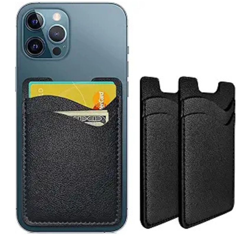 Stick on card holder
